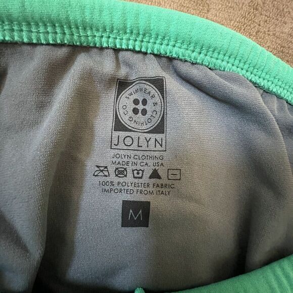 Jolyn Bikini Swim Bottom MIDL Style Green (Seafoam) Medium‎ New With Tags - Picture 6 of 8